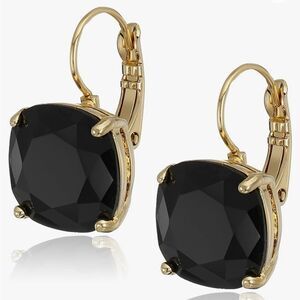 Kate Spade Square Black/Gold Drop
